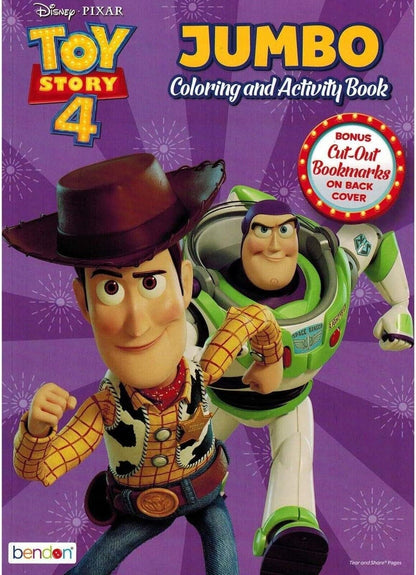 Toy Story 4 Jumbo Coloring and Activity Book, 80 Page