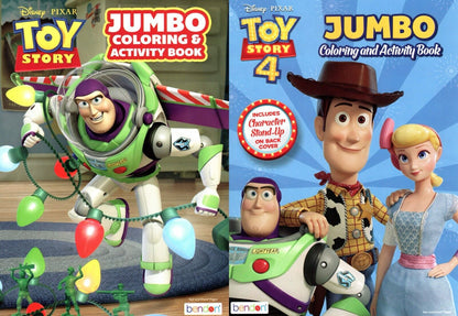 Disney Toy Story - Jumbo Coloring & Activity Book(Set of 2 Books) v3