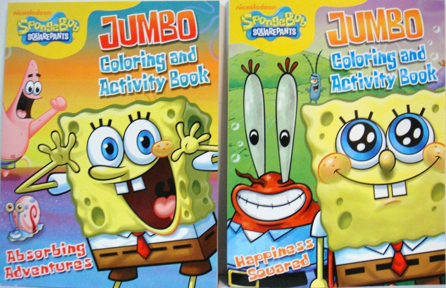 SpongeBob SquarePants Jumbo Coloring & Activity Book 2-Pack