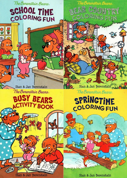 The Berenstain Bears - Spring Time, Busy Bears, School Time, Bear Country - Book