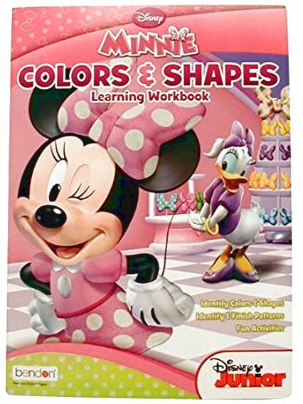 Minnie Mouse Colors & Shapes Learning Workbook by Disney