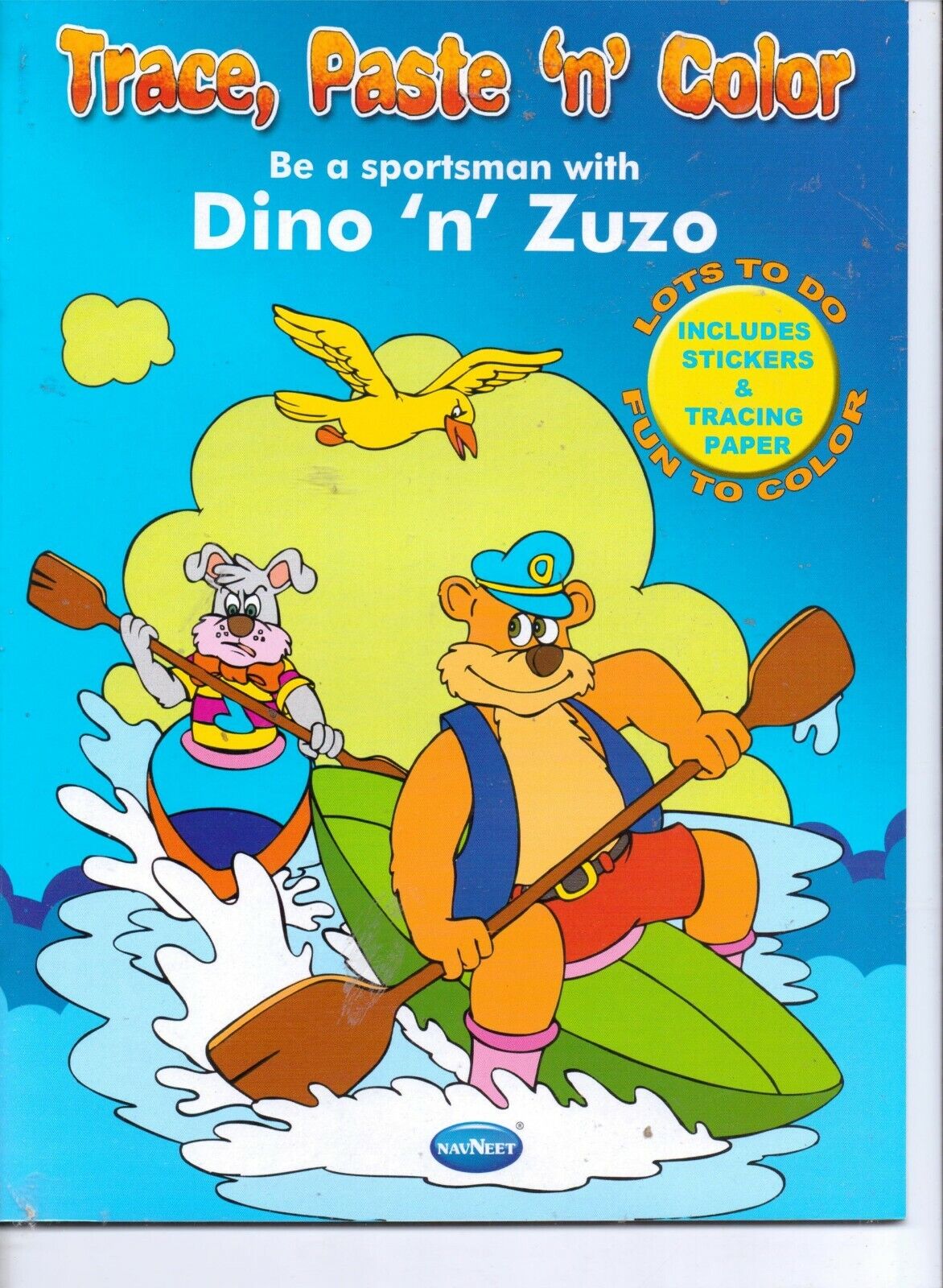 Trace, Paste 'N' Color Be a Sportsman with Dino 'N' Zuzo Paperback Book