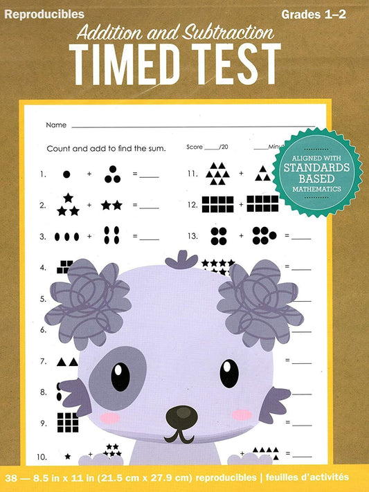 Teaching Tree Addition and Subtraction Timed Test Aligned - Workbook (v3) - Grade 1-2