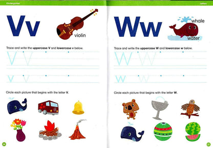 Good Grades Kindergarten Educational Workbooks Letters & Writing - v3