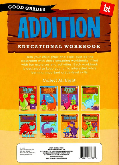 First Grade Educational Workbooks - Good Grades - Addition