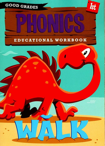 First Grade Educational Workbooks - Good Grades - Phonics - v2