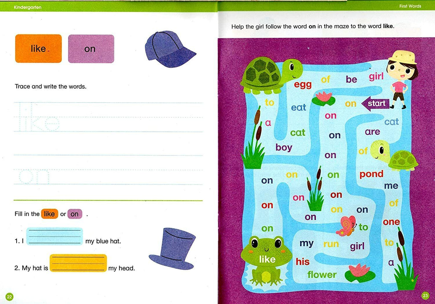 Good Grades Kindergarten Educational Workbooks First Words - v2