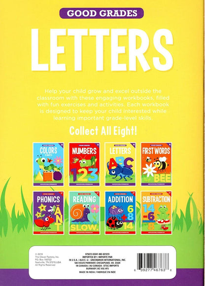 Good Grades Kindergarten Educational Workbooks Letters - v2