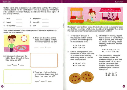 First Grade Educational Workbooks - Good Grades - Subtraction