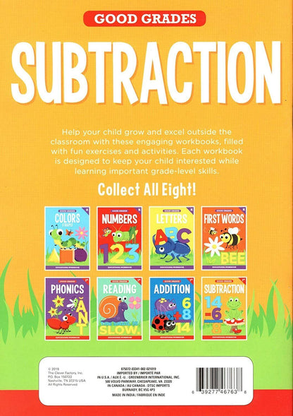 First Grade Educational Workbooks - Good Grades - Subtraction