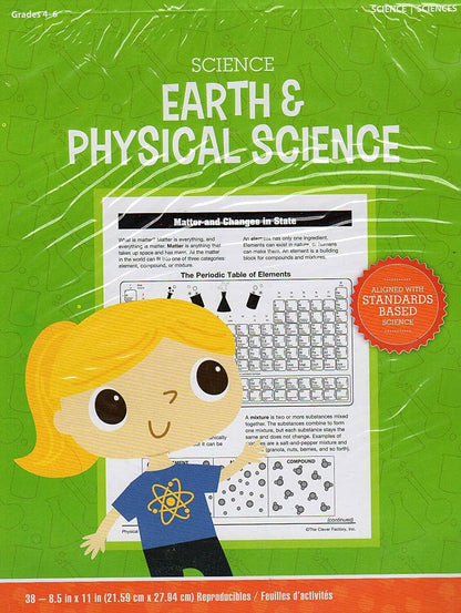 Teaching Tree Science Earth & Physical Science - Worksheets Workbook - Grades 4-6