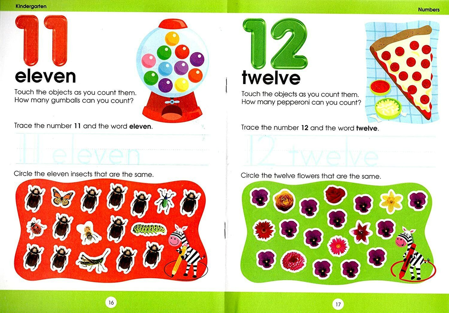 Educational Workbooks Kindergarten - Numbers