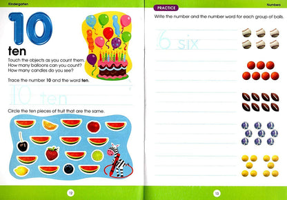 Educational Workbooks Kindergarten - Numbers