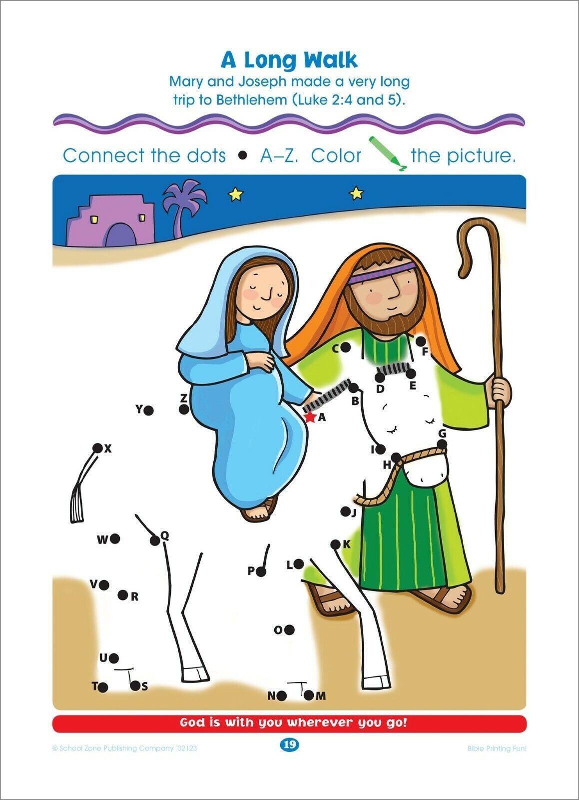 School Zone - Bible Dot-to-Dots! ABCs Workbook - Ages 3 to 6.