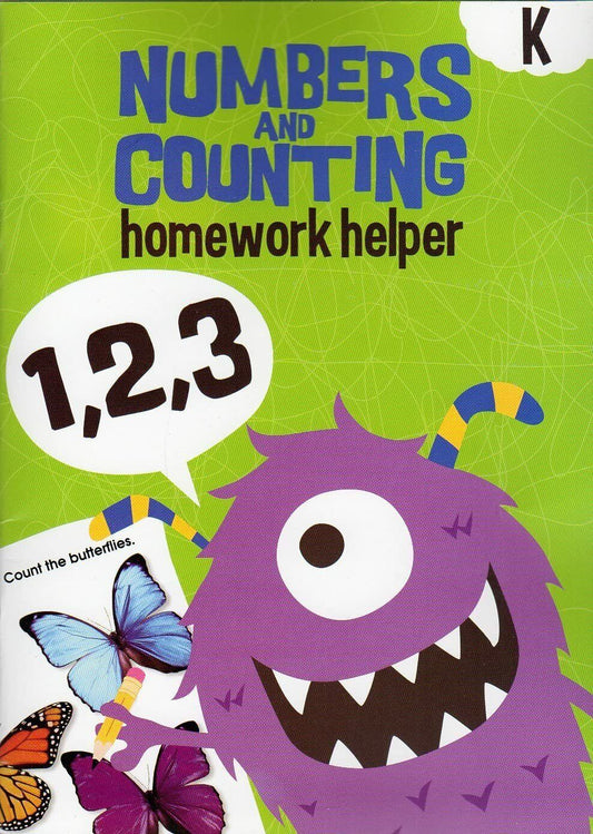 Homework Helper Educational Workbooks - Kindergarten - Numbers & Counting - v2