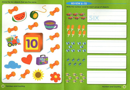 Homework Helper Educational Workbooks - Kindergarten - Numbers & Counting - v2