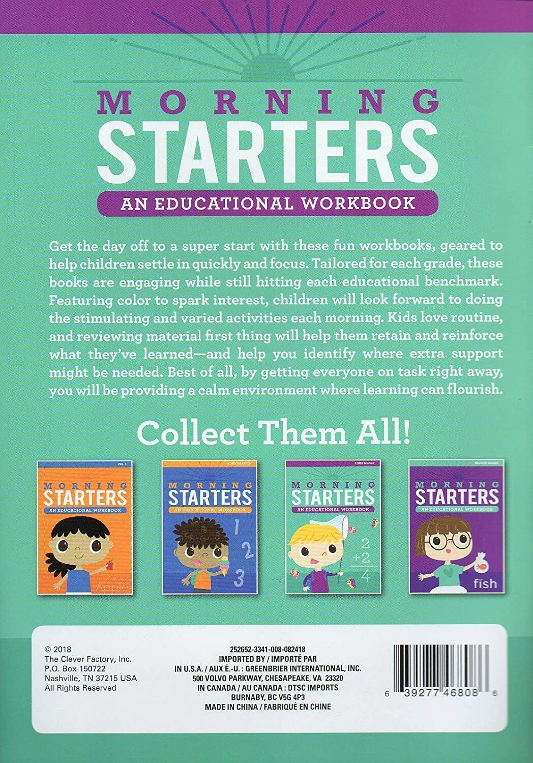 Educational Workbooks First Grade - Morning Starters