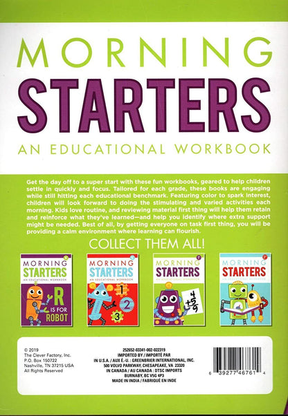 First Grade - Morning Starters Educational Workbooks -v4