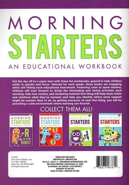 PRE-K Morning Starters Educational Workbooks - v4