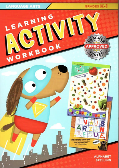 Learning Activity Workbook - Language Arts Grades K 1 - Alphabet Spelling