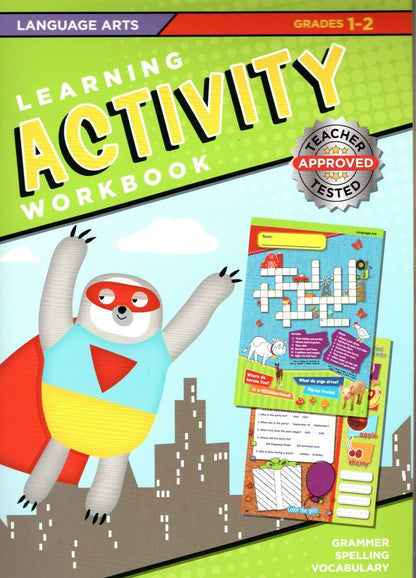 Learning Activity Workbook - Language Arts Grades K 1-2 - Grammar Spelling Vocab