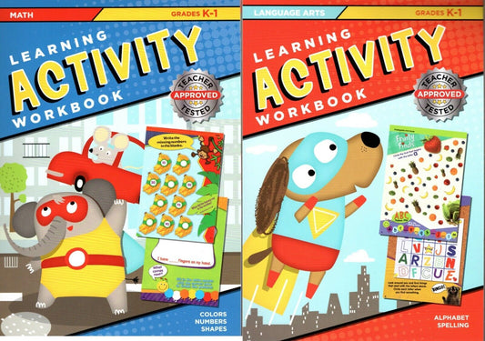 Learning Activity Workbook - Language Arts Grades K 1 and Math Grades K 1