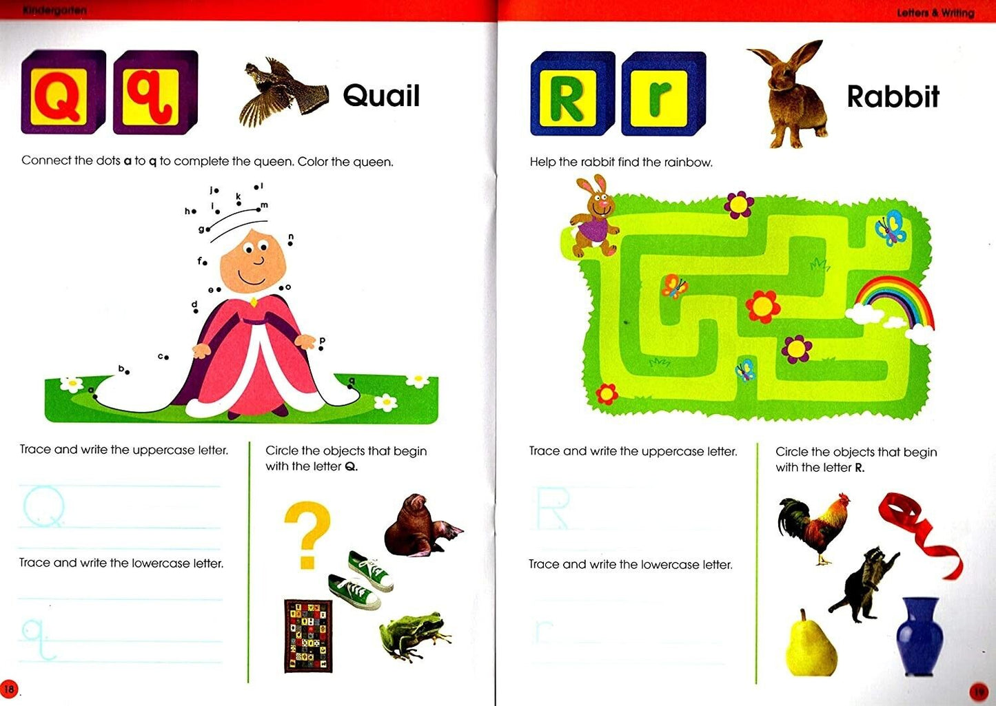 Good Grades Kindergarten Educational Workbooks Letters & Writing - v4 (Assorted)