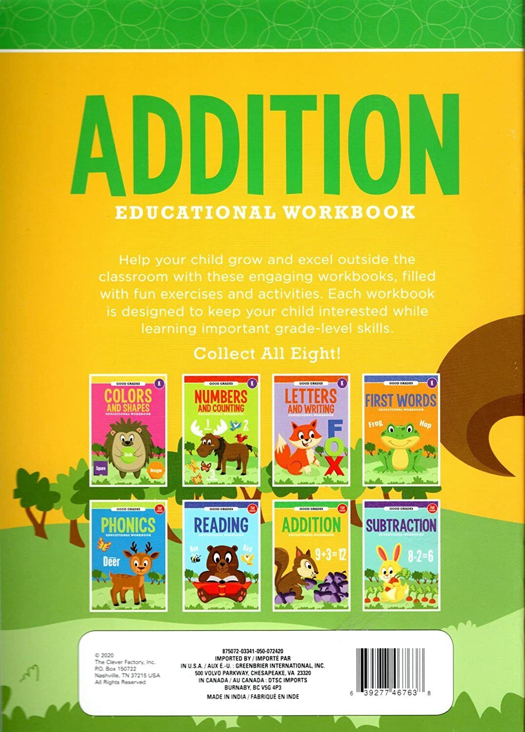 First Grade Educational Workbooks - Good Grades - Addition - v3