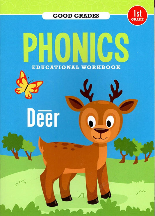 First Grade Educational Workbooks - Good Grades - Phonics - v4