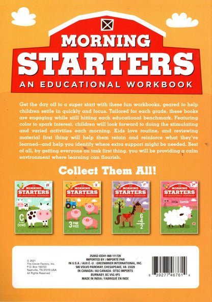 Kindergarten - Morning Starters Educational Workbooks - v11