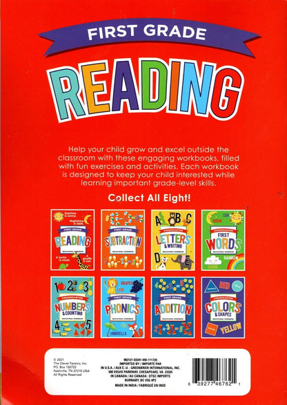 First Grade Educational Workbooks - Good Grades - Reading - v6