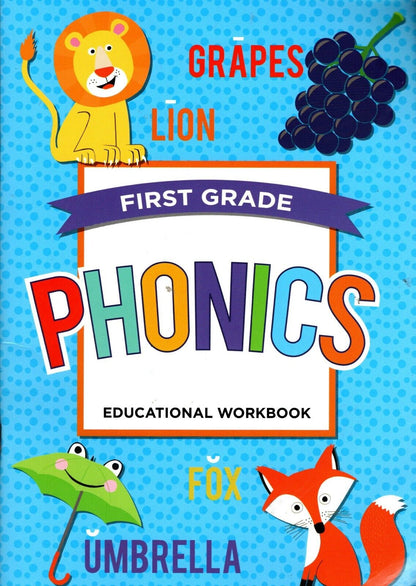 First Grade Educational Workbooks - Good Grades - Phonics - v6