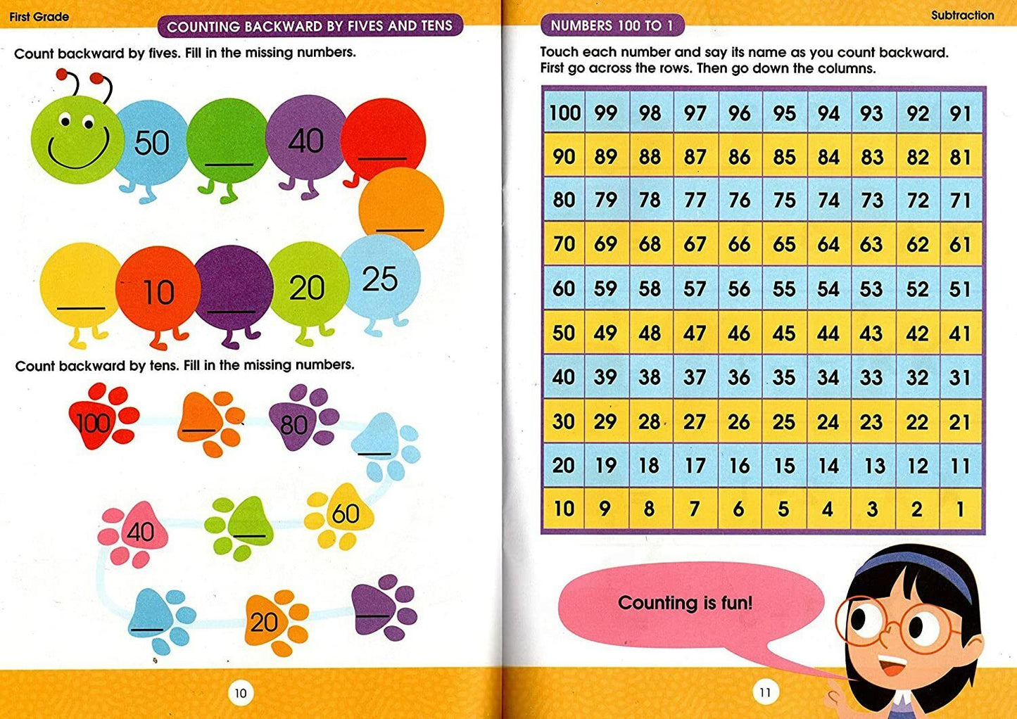 First Grade Educational Workbooks - Good Grades - Set of 4 Books - v8