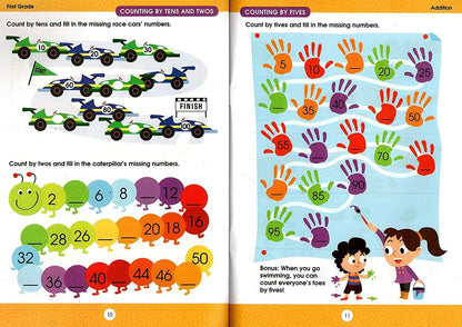 First Grade Educational Workbooks - Good Grades - Set of 4 Books - v8