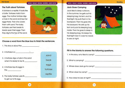 First Grade Educational Workbooks - Good Grades - Set of 4 Books - v8