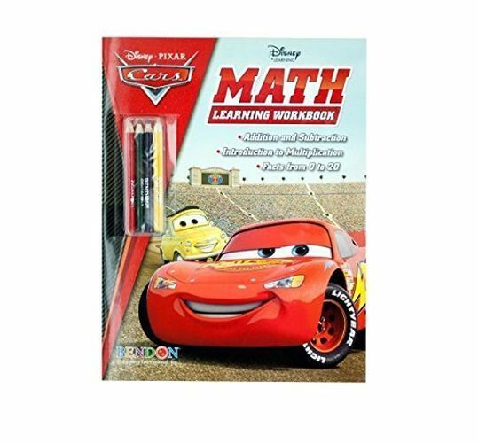 Disney Cars Math Learning Book with Pencils