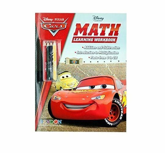 Disney Cars Math Learning Book with Pencils