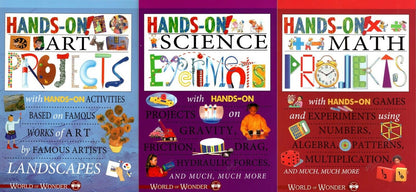 World of Wonder Activity Workbook - Hands - On Art Projects. On Math, On Science