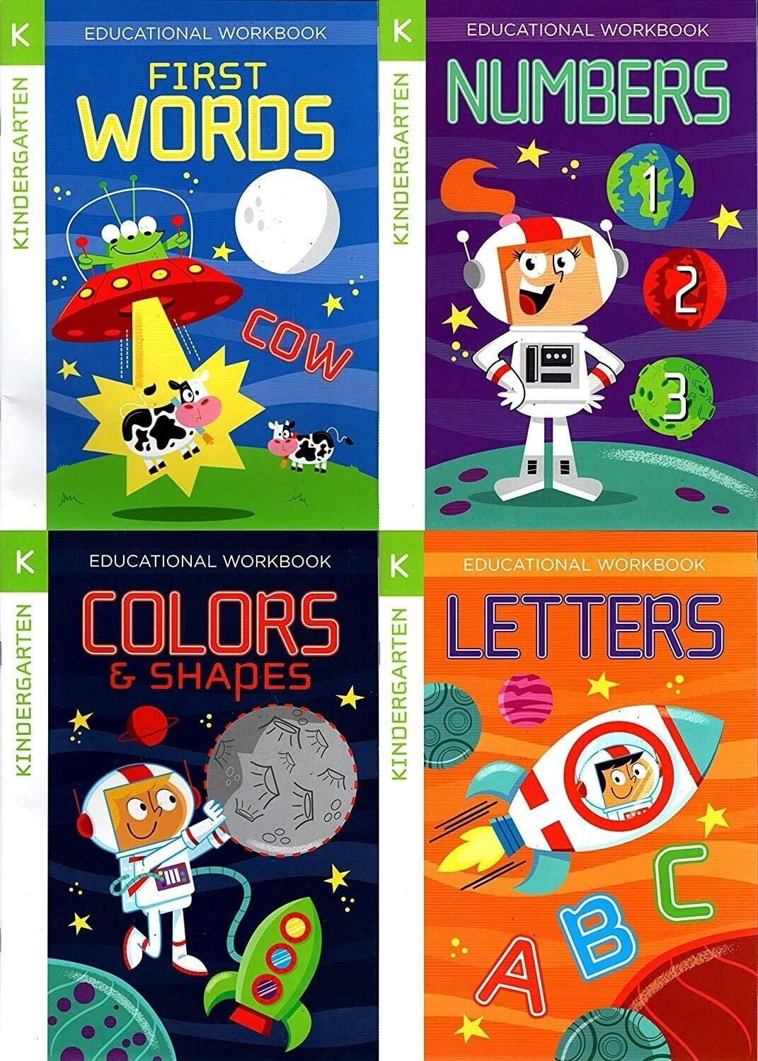 Good Grades Kindergarten Educational Workbooks - Set of 8 Books