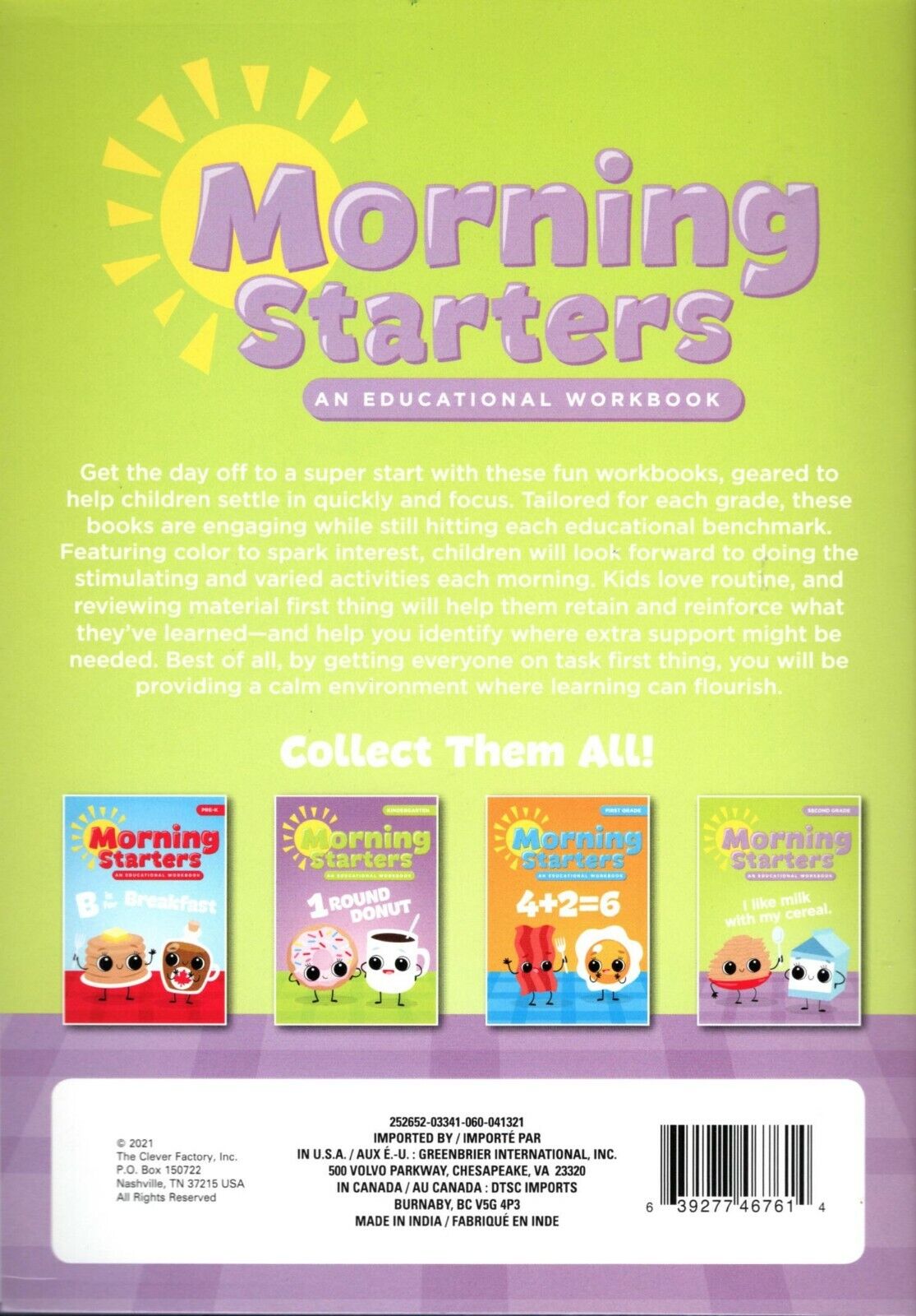 Second Grade - Morning Starters Educational Workbooks - v10