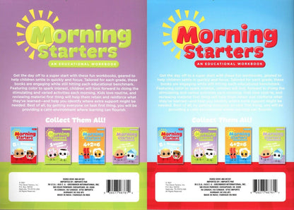 PRE-K & Kindergarten - Morning Starters Educational Workbooks - Set of 2 Books