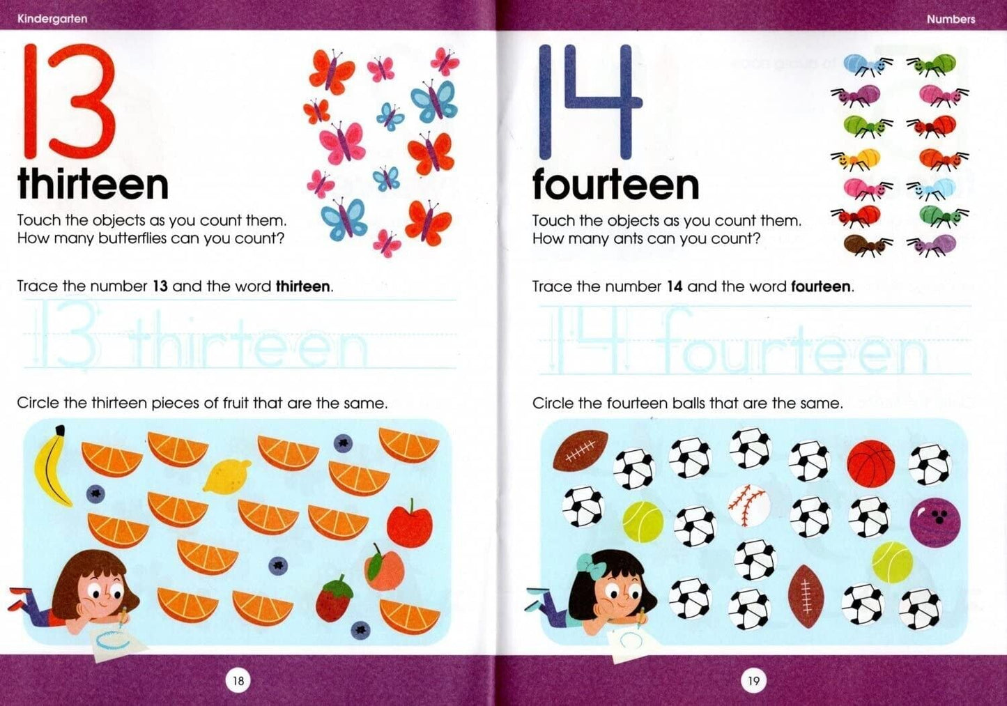 K - Kindergarten Educational Workbooks - Set of 4 Books - v12