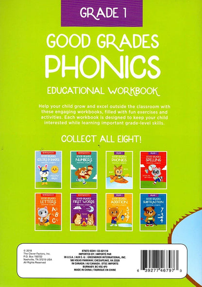 Good Grades First Grade Educational Workbooks - Set of 4 Books - v3