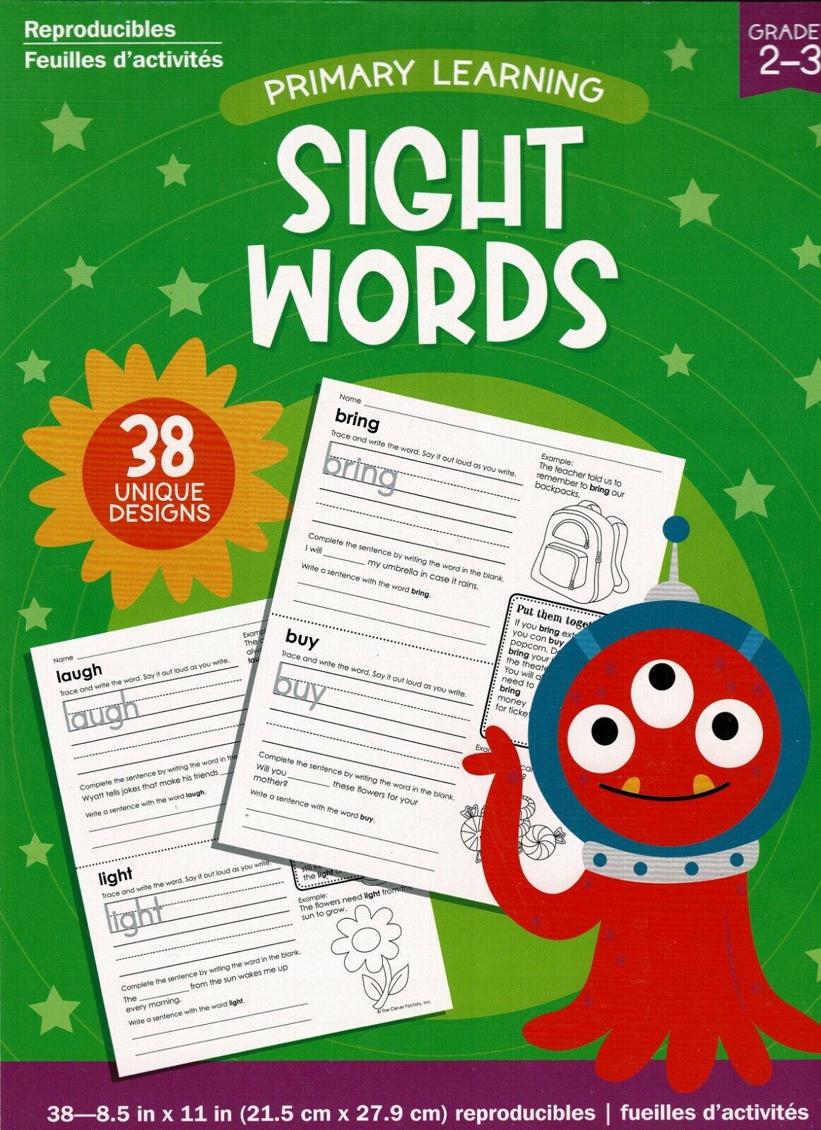 Primary Learning Sight Words - Reproducible Educational Workbook - Grades 2 - 3