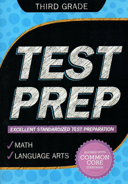 Third Grade Math & Language Arts Test Prep Workbook