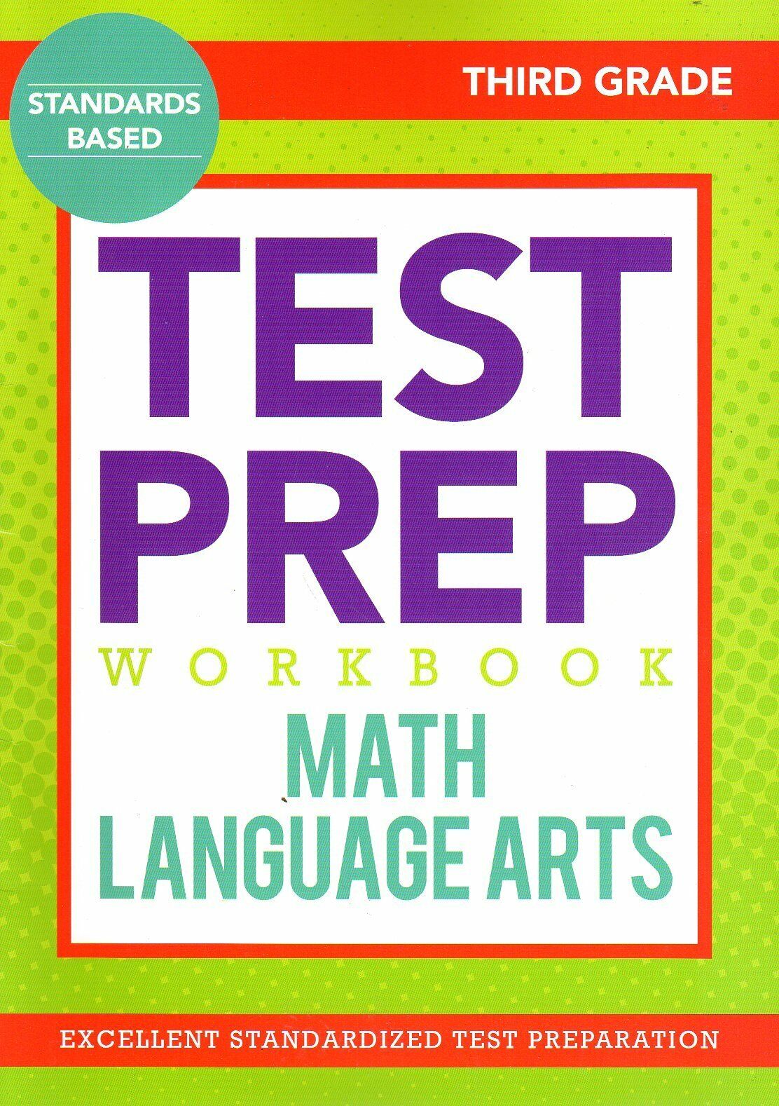 Third Grade Math & Language Arts Test Prep Workbook