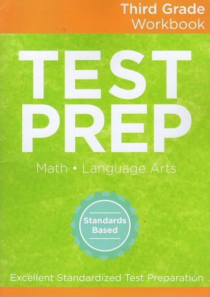 Third Grade Math & Language Arts Test Prep Workbook