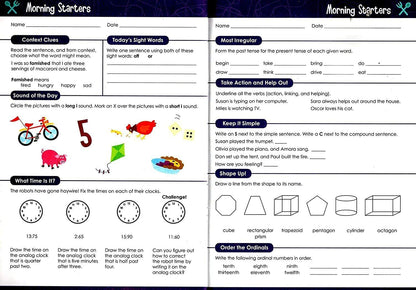 Second Grade - Morning Starters Educational Workbooks - v10