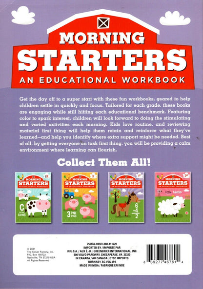 First Grade - Morning Starters Educational Workbooks - v11