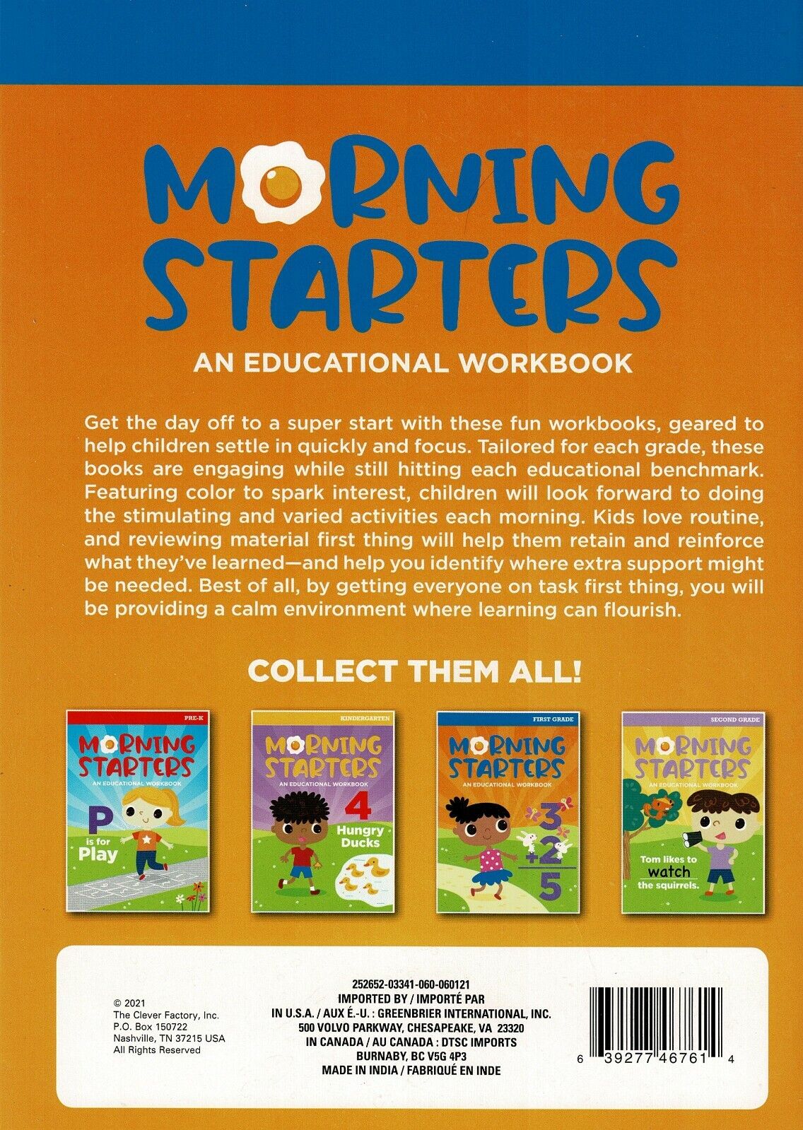 First Grade - Morning Starters Educational Workbooks v11